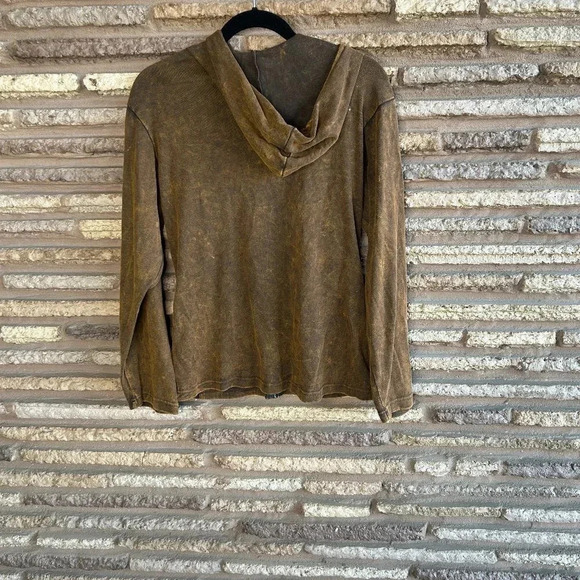 Karma Circle USA Embroidered Full Zip Hoodie Sweatshirt Made in Nepal Size M - Picture 2 of 8